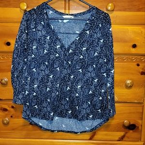 H&M sparrow print long sleeve